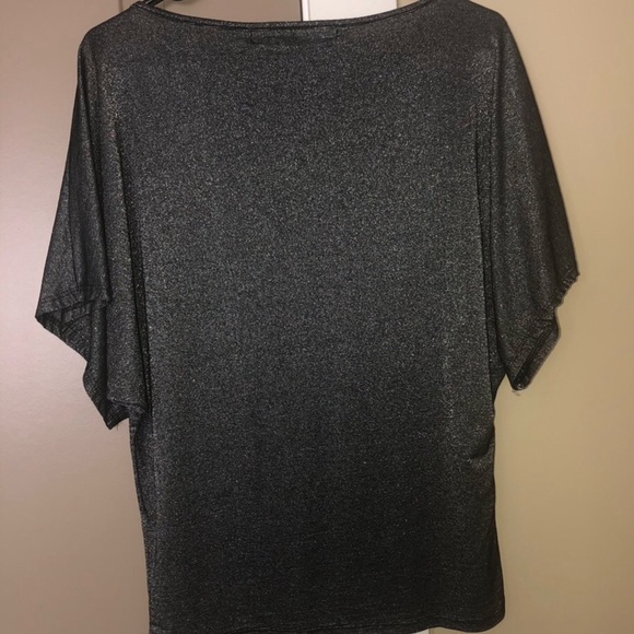 Michael Stars Black Lurex Shimmer Top - Picture 3 of 5